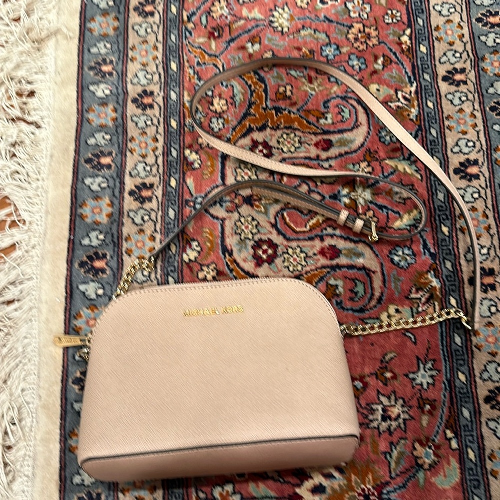 Micheal Kors tan crossbody bag